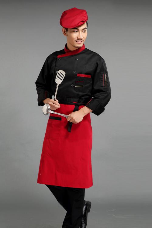 【厂家直销厨师服秋冬装工作服厨师服长袖 酒店厨师工作服 厨师服装】
